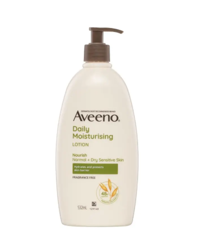 Aveeno Daily Moisturising Fragrance Free Body Lotion 532mL