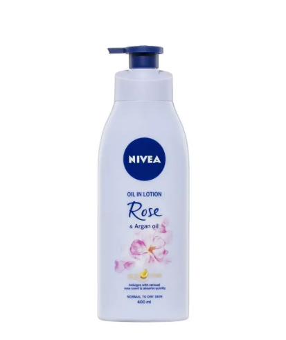 NIVEA Oil In Lotion Body Lotion Rose & Argan Oil 400ml