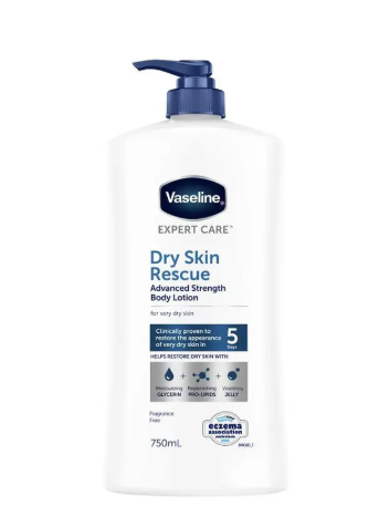 Vaseline Dry Skin Rescue Body Lotion 750ml