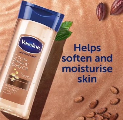 Vaseline Body Oil Cocoa Radiant 200ml