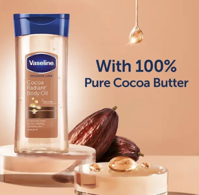 Vaseline Body Oil Cocoa Radiant 200ml