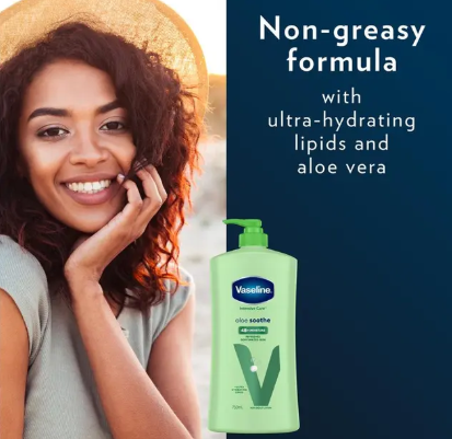Vaseline Intensive Care Body Lotion Aloe Soothe 750ml