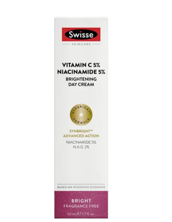 Swisse Skincare Vitamin C 5% Niacinamide 5% Brightening Day Cream 50ml