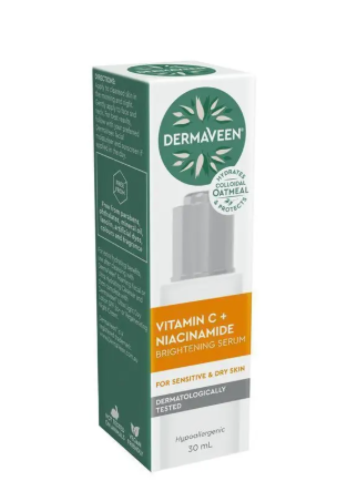 DermaVeen Face Vitamin C + Niacinamide Brightening Serum 30ml
