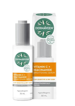 DermaVeen Face Vitamin C + Niacinamide Brightening Serum 30ml