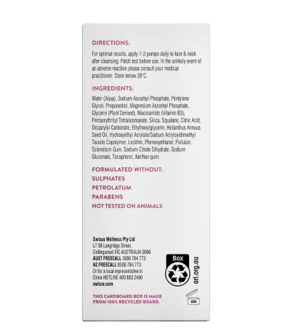 Swisse Beauty Vitamin C 10% Brightening Booster Serum 30ml