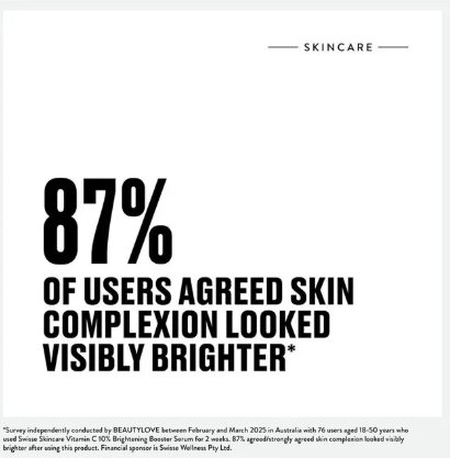 Swisse Skincare Vitamin C 10% Brightening Booster Serum 50ml