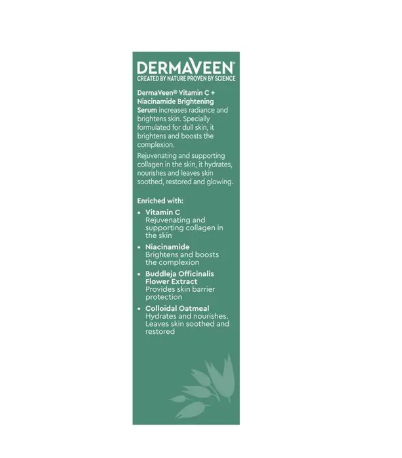 DermaVeen Face Vitamin C + Niacinamide Brightening Serum 30ml