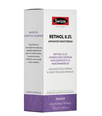 Swisse Skincare Retinol 0.3% Advanced Night Serum 30ml