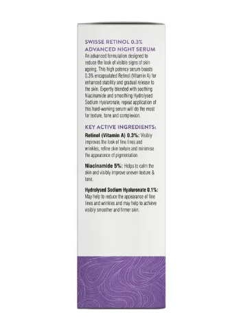 Swisse Skincare Retinol 0.3% Advanced Night Serum 30ml