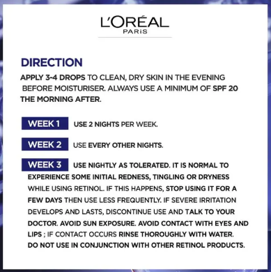 L'Oreal Paris Revitalift Laser Pure Retinol Night Serum 30ml