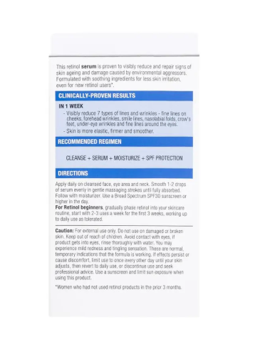 Neutrogena Visible Repair Retinol Serum 30ml