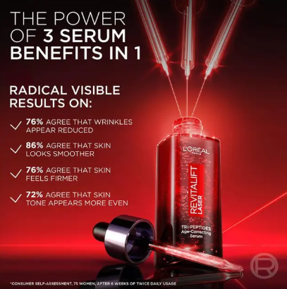 L'Oreal Paris Revitalift Tri-Peptides Laser Serum 30ml