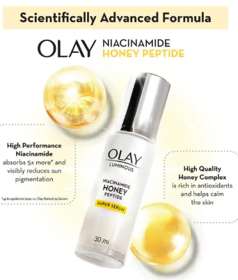 Olay Luminous Niacinamide Honey Peptide Super Serum 30ml