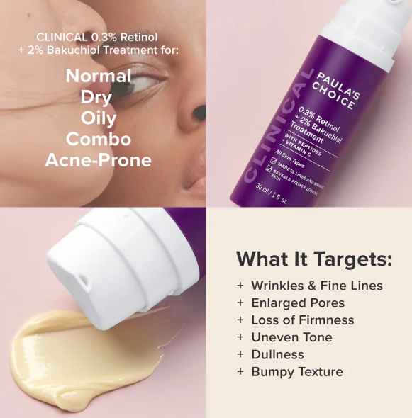Paula's Choice Clinical 0.3% Retinol + 2% Bakuchiol Treatment 30ml