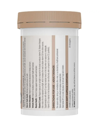 Swisse Vitamin D 250 Capsules