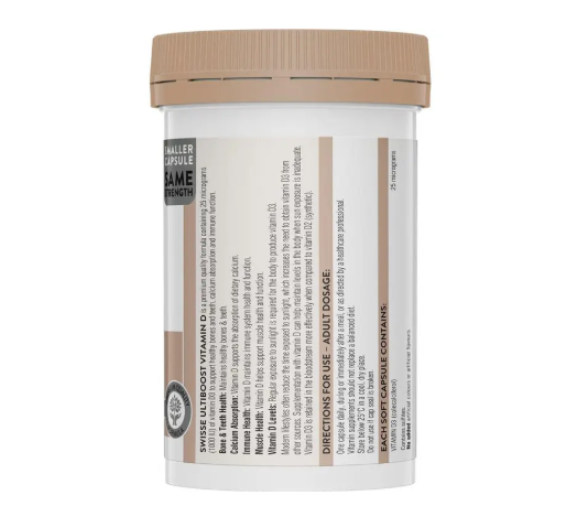 Swisse Vitamin D 400 Capsules