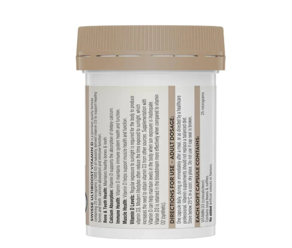 Swisse Vitamin D 60 Capsules