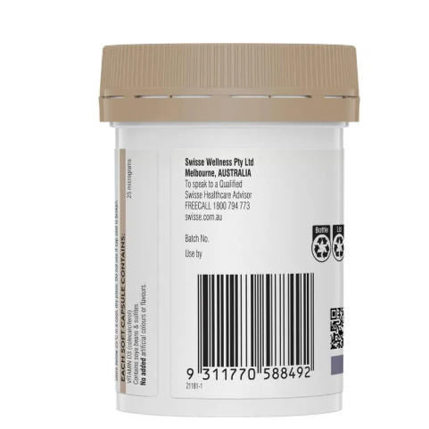 Swisse Vitamin D 60 Capsules