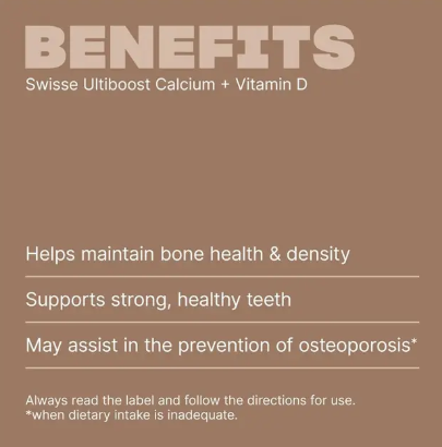 Swisse Ultiboost Calcium + Vitamin D 150 Tablets