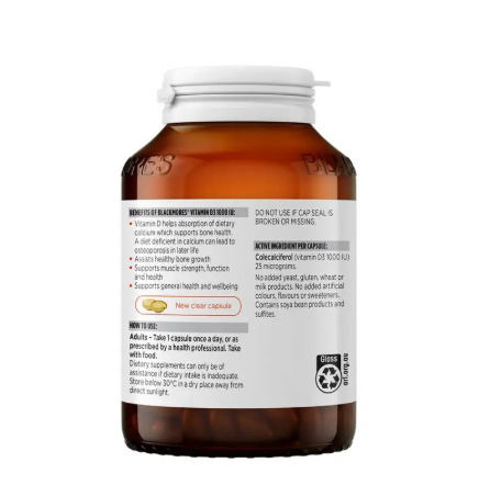 Blackmores Vitamin D3 1000IU 300 Capsules