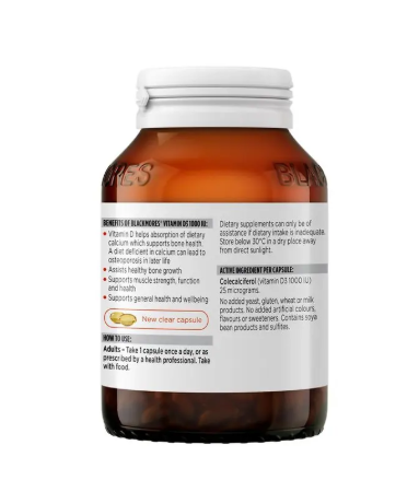 Blackmores Vitamin D3 1000IU 200 Capsules
