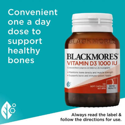 Blackmores Vitamin D3 1000IU 130 Capsules