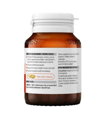 Blackmores Vitamin D3 1000IU 60 Capsules