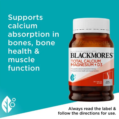 Blackmores Total Calcium and Magnesium + D3 200 Tablets