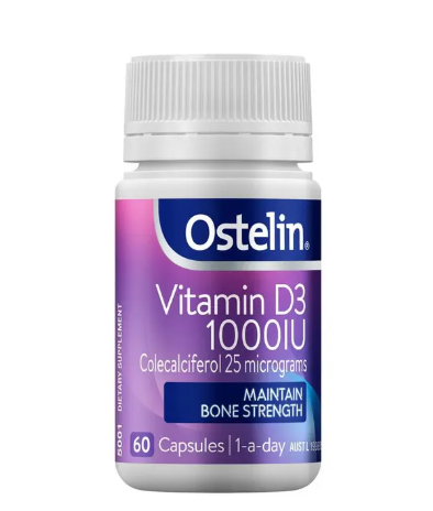 Ostelin Vitamin D3 1000IU 60 Capsules