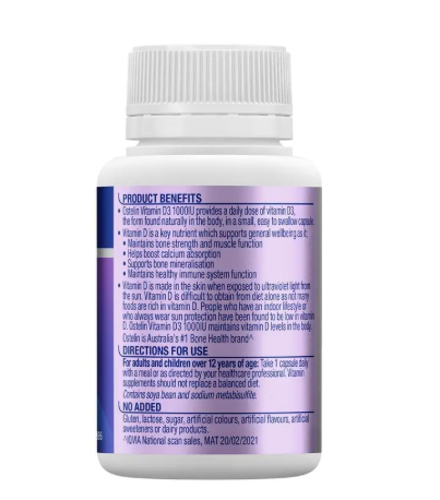 Ostelin Vitamin D3 1000IU 130 Capsules