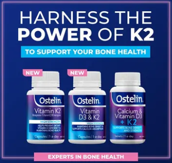 Ostelin Vitamin D3 & K2 60 Tablets