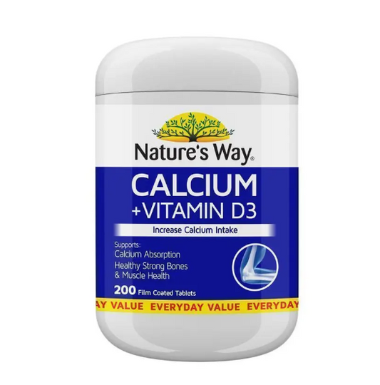 Nature's Way Calcium + Vitamin D3 200 Tablets