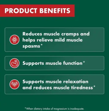 Nature's Own Mega Magnesium With Vitamin D3 100 Tablets