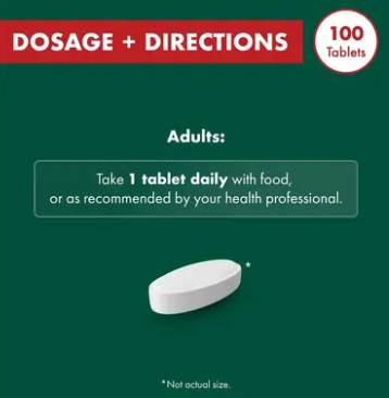 Nature's Own Mega Magnesium With Vitamin D3 100 Tablets