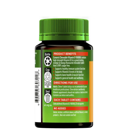 Cenovis Vitamin D 1000IU Chewable 90 Tablets