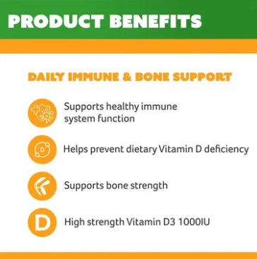 Cenovis Vitamin D 1000IU Chewable 90 Tablets