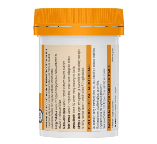 Swisse Vitamin B12 60 Tablets