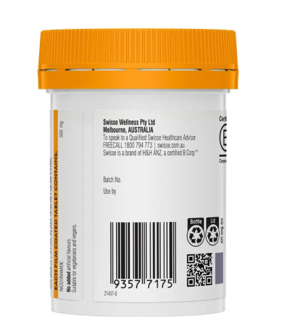 Swisse Ultiboost Vitamin B3 60 Tablets