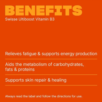 Swisse Ultiboost Vitamin B3 60 Tablets