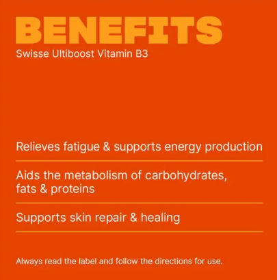 Swisse Ultiboost Vitamin B3 120 Tablets