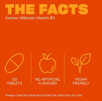 Swisse Ultiboost Vitamin B3 120 Tablets