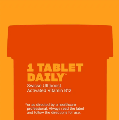Swisse Ultiboost Activated Vitamin B12 (1000mcg) 60 Tablets