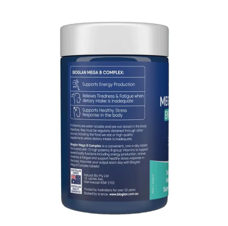 Bioglan Mega B Complex 90 Tablets