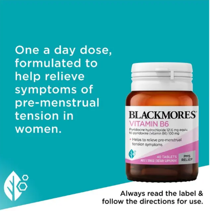 Blackmores Vitamin B6 100mg 40 Tablets