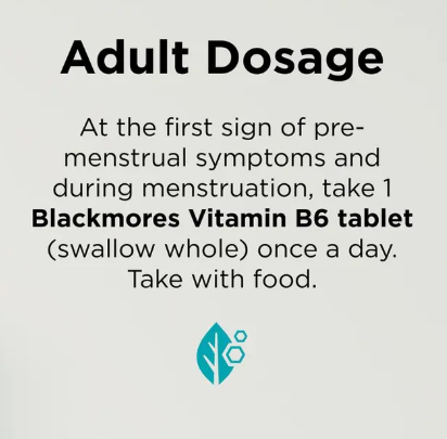 Blackmores Vitamin B6 100mg 40 Tablets