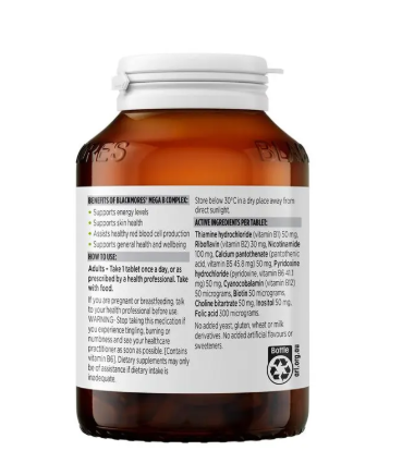 Blackmores Mega B Complex 200 Tablets