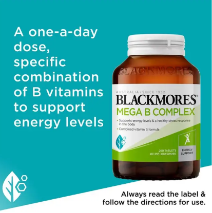 Blackmores Mega B Complex 200 Tablets