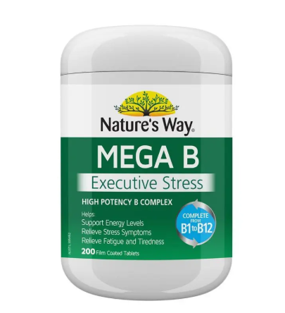 Nature's Way Mega B Executive Stress 200 Tablets