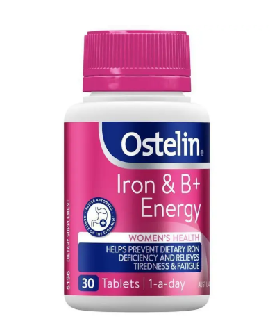Ostelin Iron & B+ Energy 30 Tablets